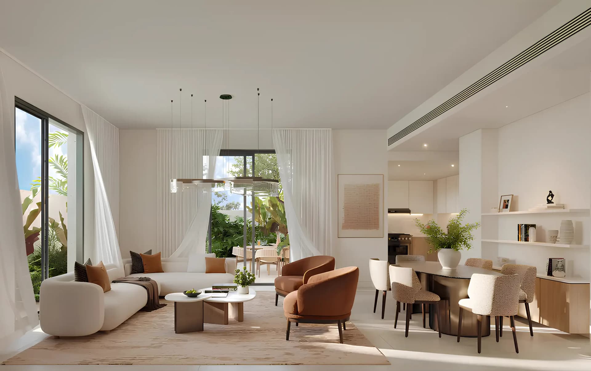 Al Ghadeer Gardens - Living Room Interior | Aldar Properties