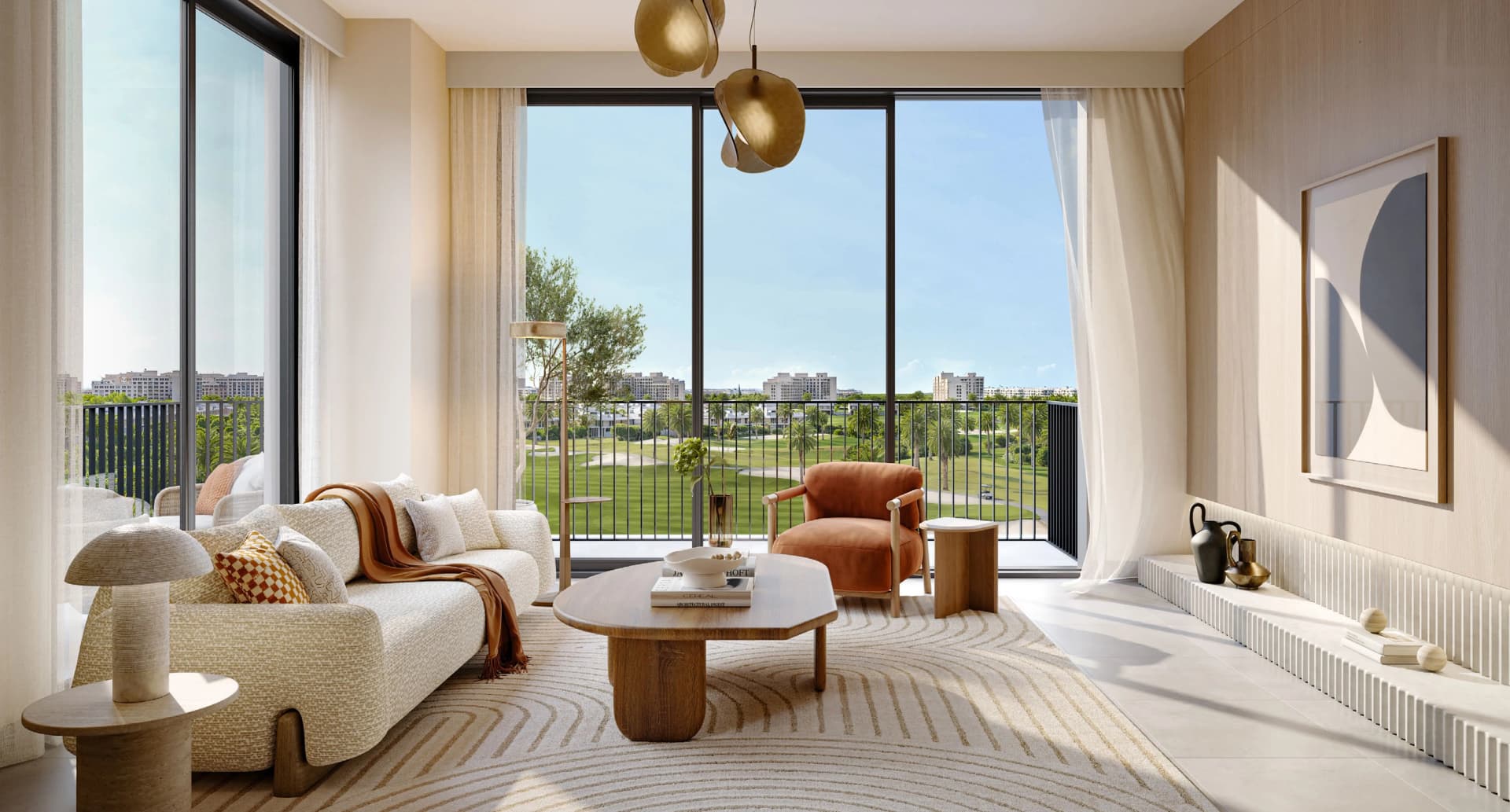 Golf Fields - Living Room Interior | Emaar Properties