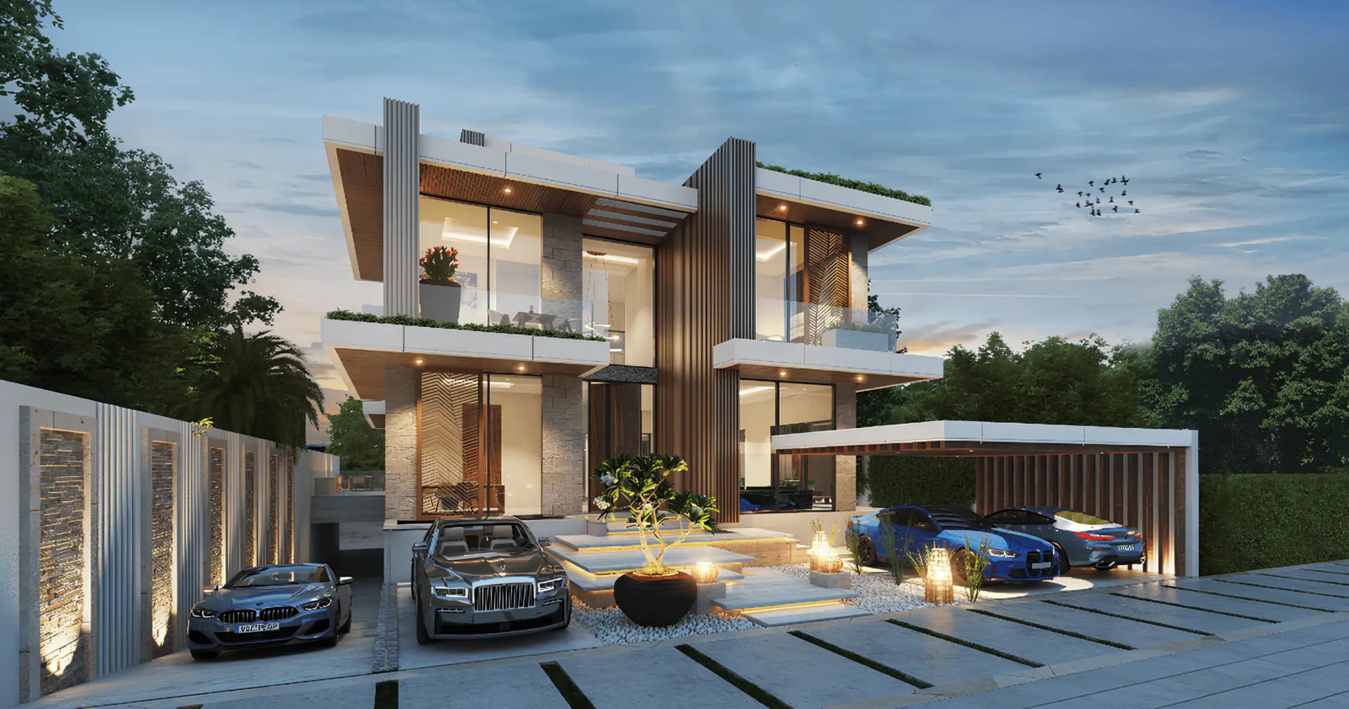 Cavalli Estates Villas - Exterior Facade | DAMAC Properties