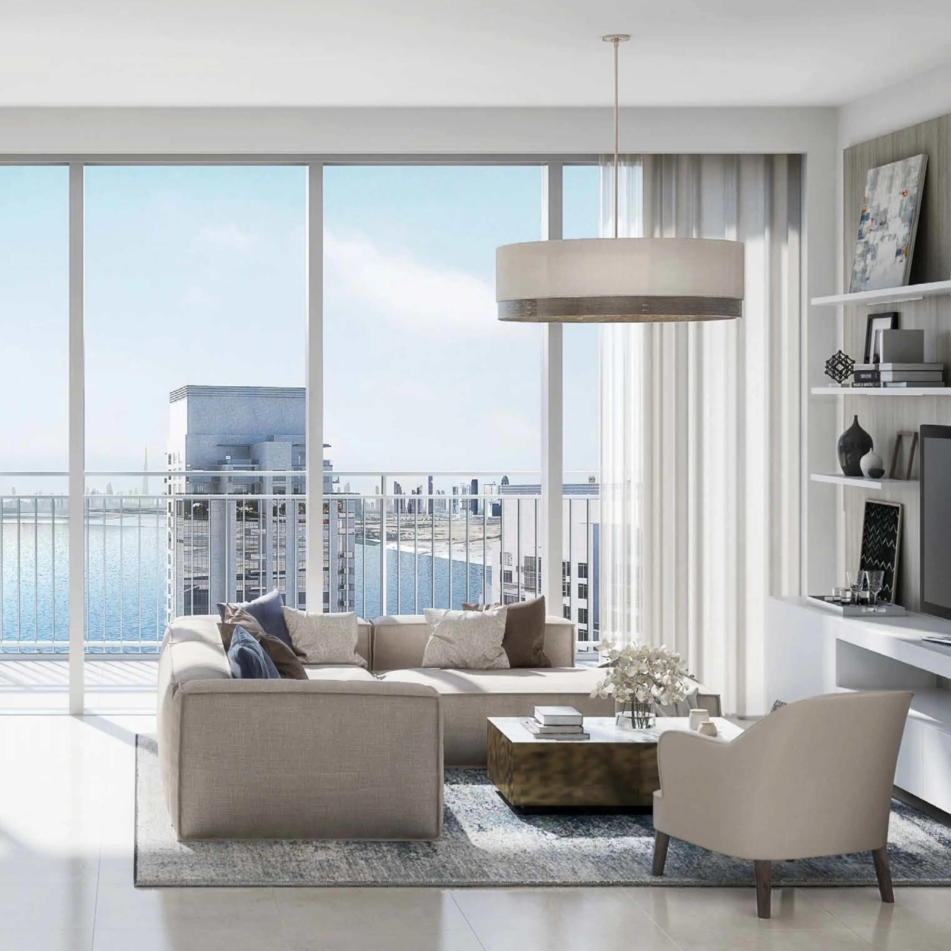 Creek Horizon - Living Room Interior | Emaar Properties