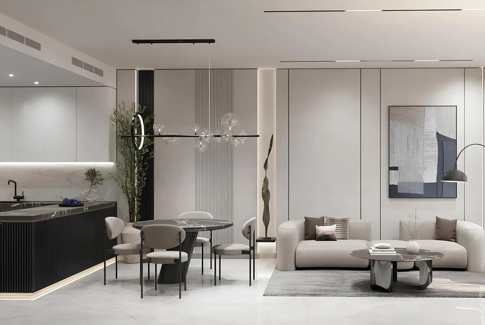 Samana Rome 3 - Living Room Interior | Samana Developers