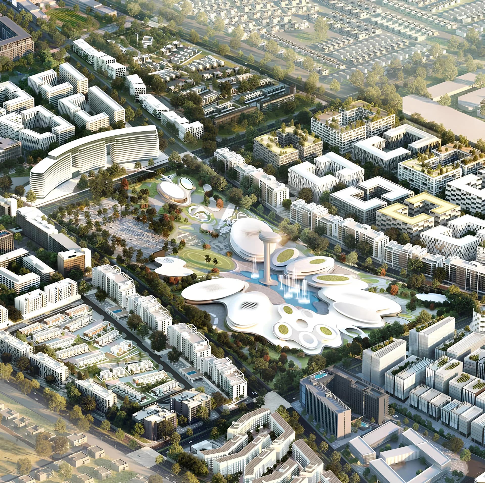 Arada Central Business District. Building 5 - Property View | Arada Properties
