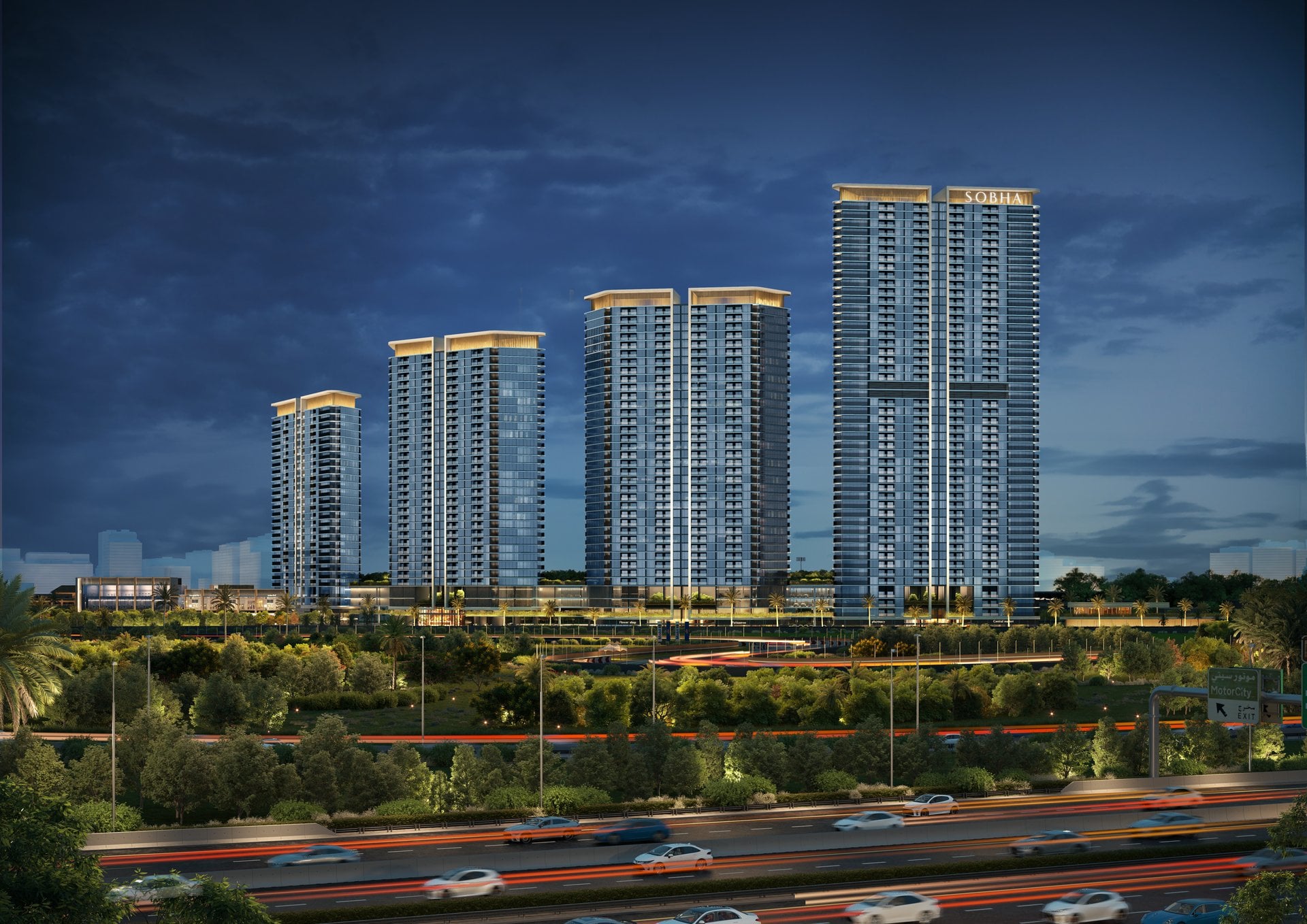 Sobha Solis — luxury residential community by Sobha Realty in Dubai Motor City